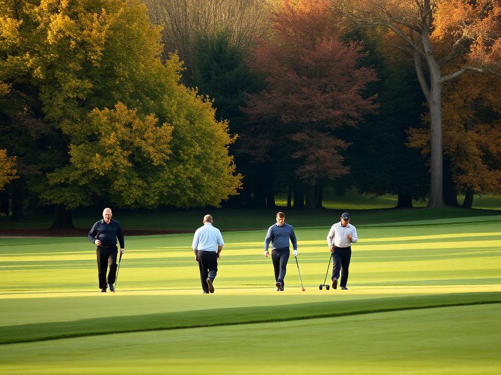 Autumn fourball on the fifteenth